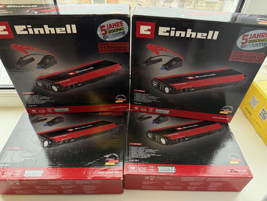 Автомобілний пристрійдля акумулятора Jump-Start - Power Bank Einhell