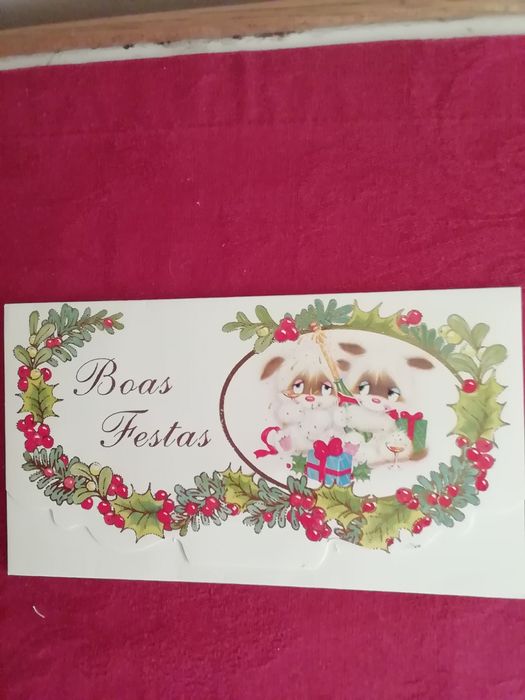 Postal/carta de Boas Festas de 1997