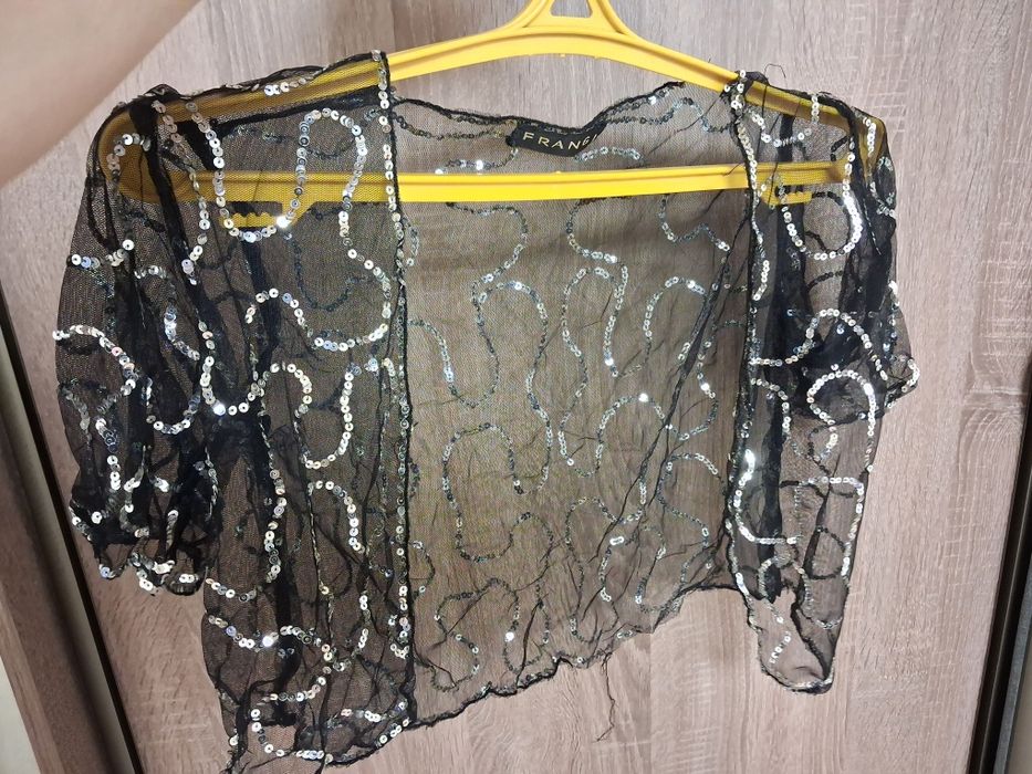 Накидка  в паетках  блестящая  новогодняя