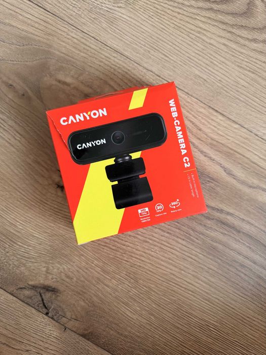 Kamera internetowa Canyon C2 HD 720p USB z mikrofonem czarna