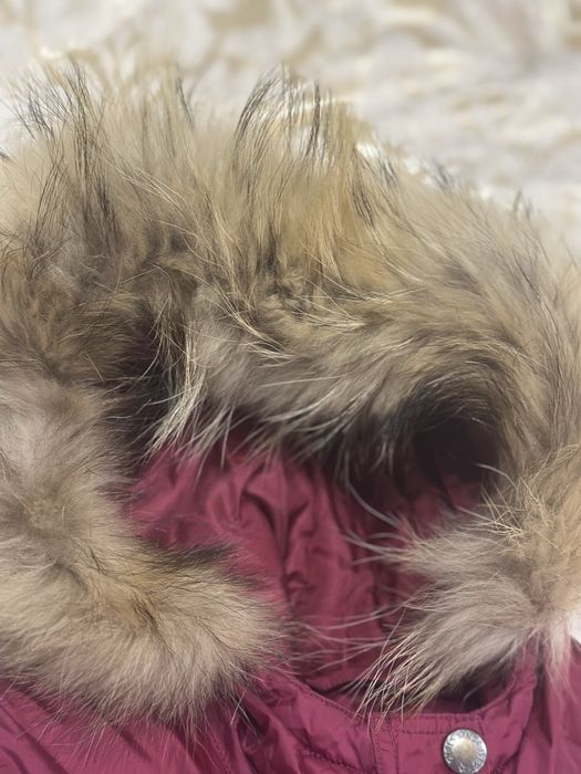 Куртка ,парка з натуральним песцом осіння