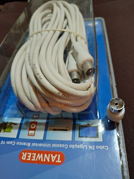 Cabo de ligação coaxial universal 10 mts