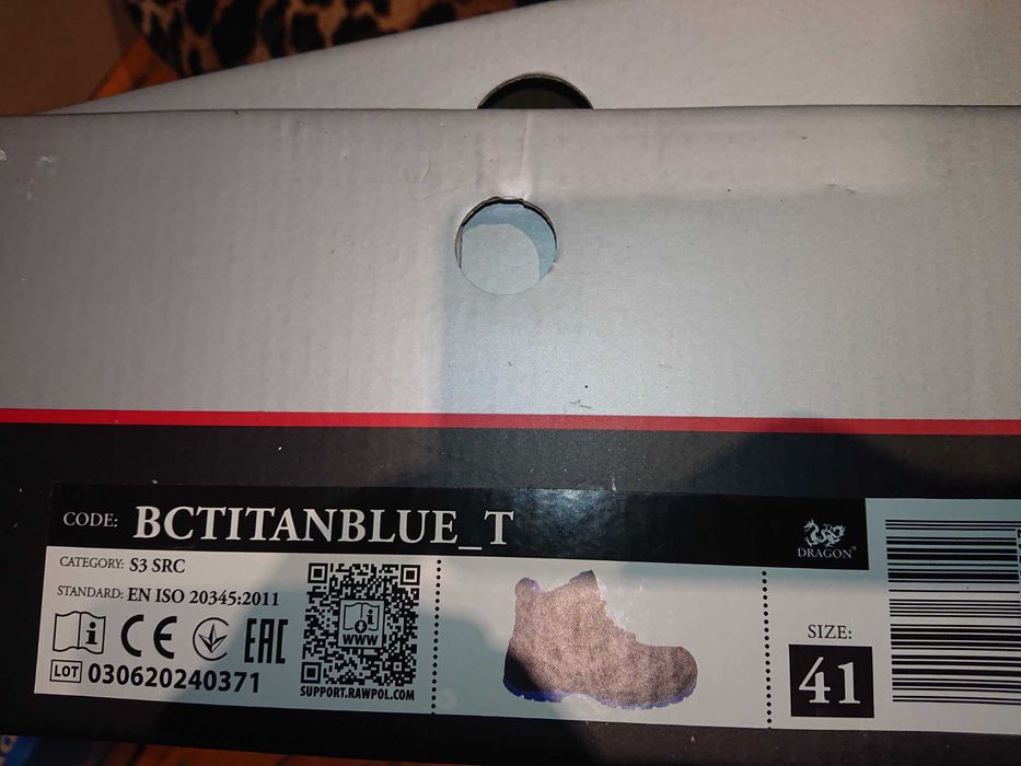 Черевики робочі  шкіряні REIS DRAGON BCTITAN_BLUE 41