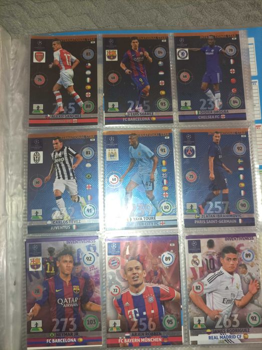 Wszystkie karty kolekcjonerskie Champions League 2014/2015 OPIS