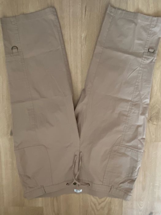 So bin ich 50 5XL damskie spodnie capri rybaczki spodenki beżowe Vintage