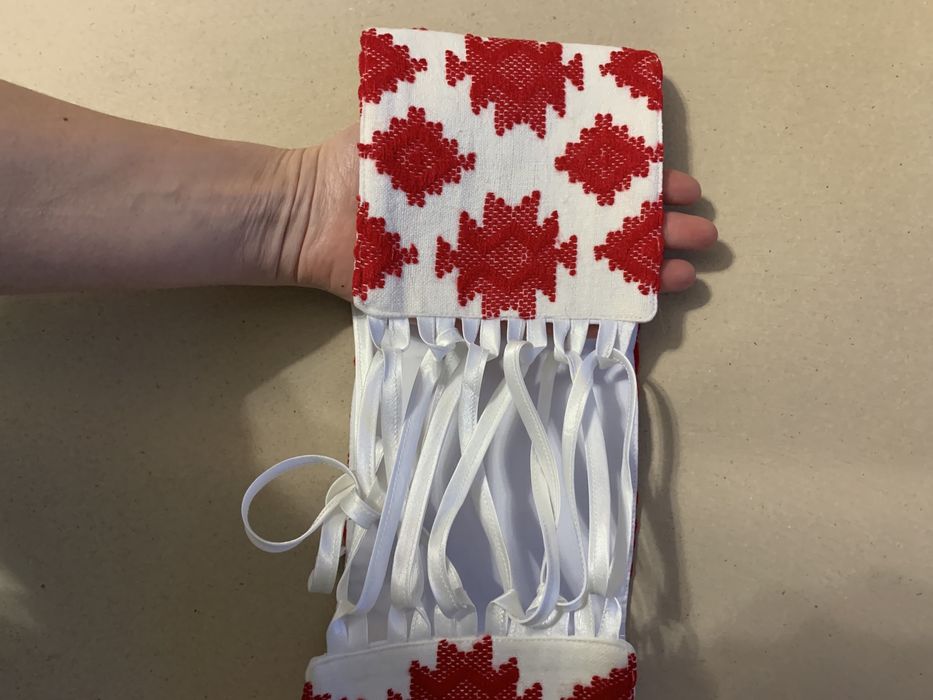 Вишитий корсет на шнурівці