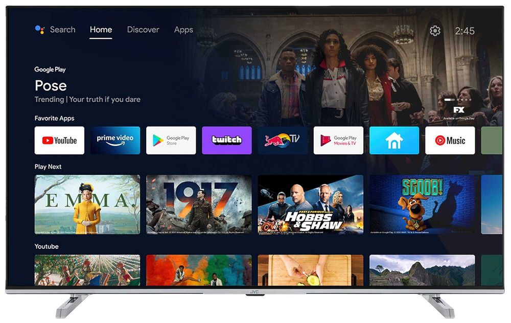 JVC 43" LED 4K AndroidTV Dolby Atmos Vision HDMI 2.1 LT43VA7200 NowyGW