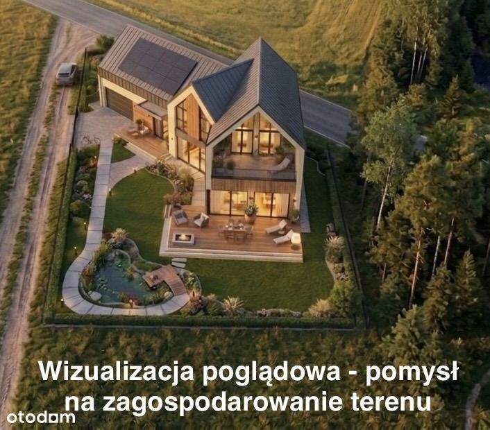 Buduj od razu! 862 m² wszystkie media 11 min do centrum Jaroszówka Las