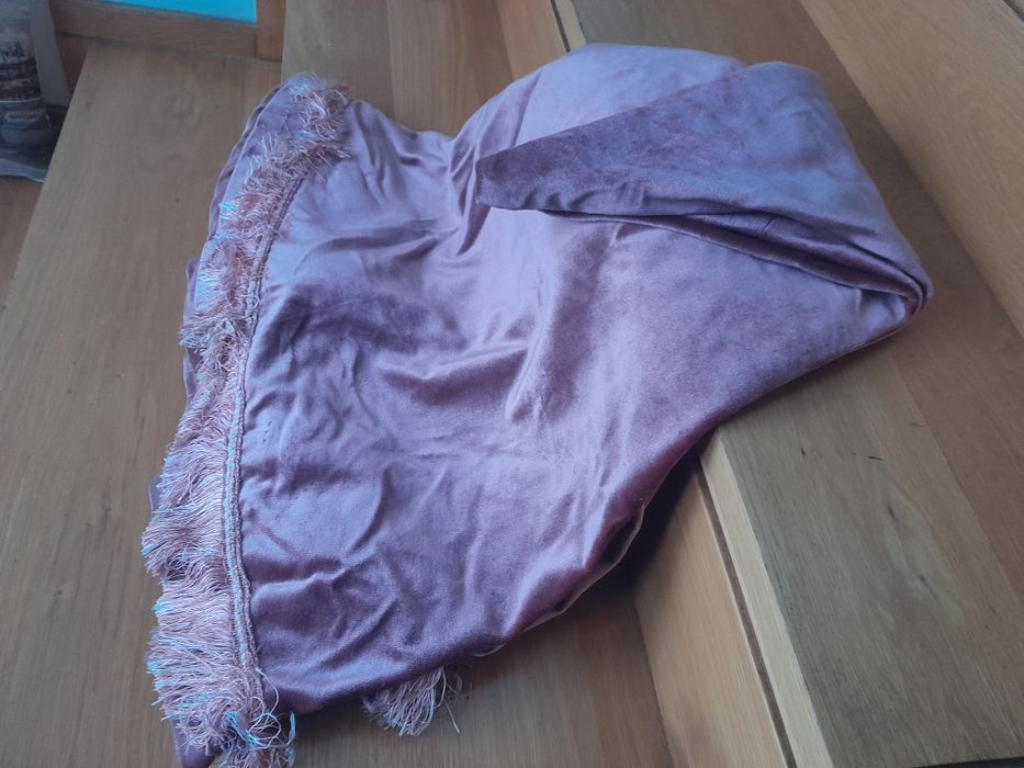 camilha toalha redonda rosa velho veludo