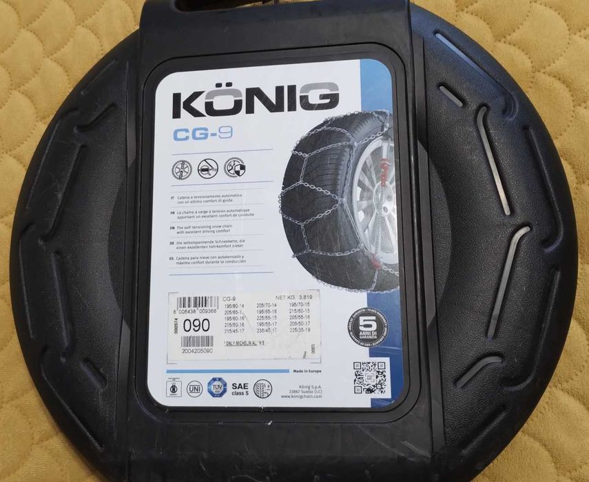 Łańcuchy śniegowe Konig CG-9 90KN na koła 14"-18"