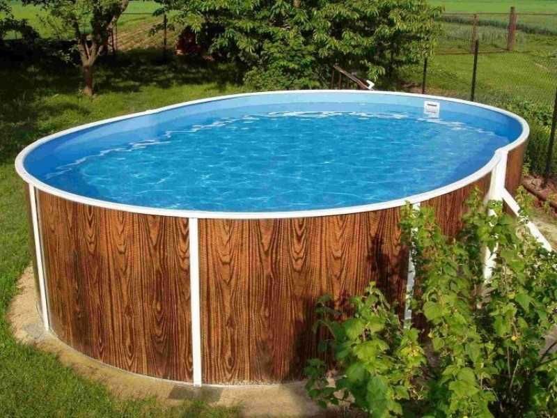 Каркасный овальный басейн 5,5х3,7х1,2м AZURO DE LUXE