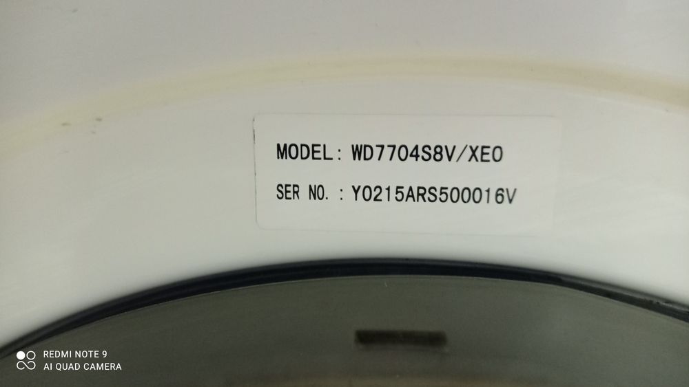 Pralko-suszarka Samsung 7/3,5kg i 1400 obrotów z gwarancją, transport.