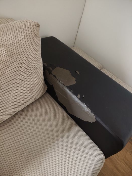 Narożnik sofa rogówka z pufami