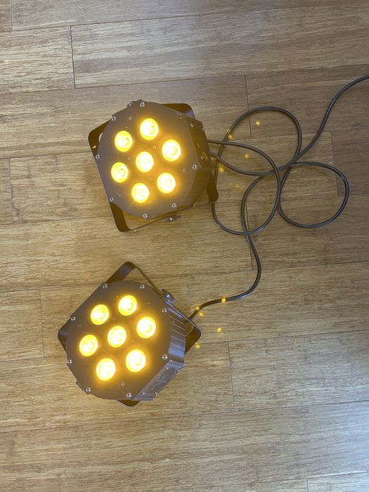 Zestaw 2 reflektorów LED PAR 7x15W RGBWA Light GO – super stan