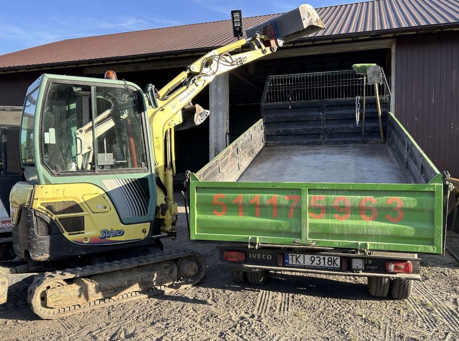 WOLNE TERMINY! Usługi minikoparką + wywrotka do 3,5 t+uslugi wiertnicą