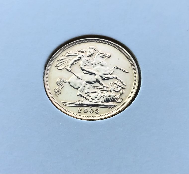 Moeda libra de ouro 2003 (gold sovereign)