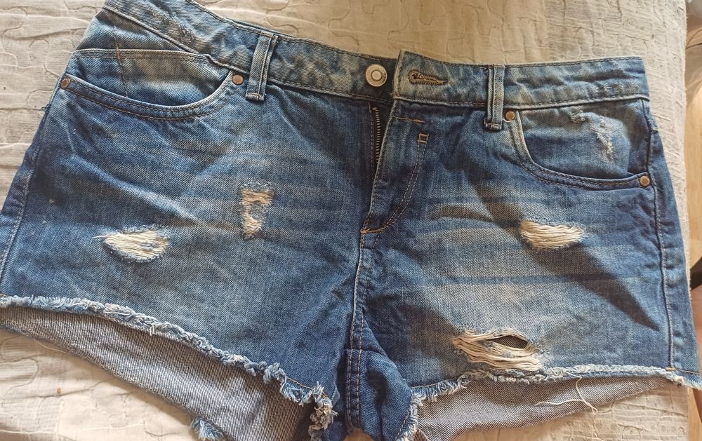 Damskie szorty spodenki rozmiar 38 M jeansowe jeans