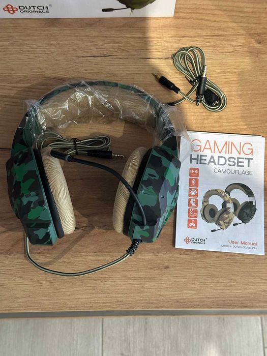 Słuchawki gamingowe Dutch Originals Jungle Camouflage headset