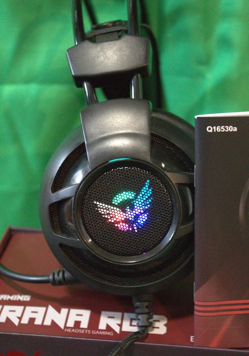 Headset Gaming PRANA RGB – Som 7.1, Iluminação LED, USB