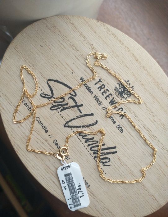 Łańcuszek "Singapur" złoto pr. 585