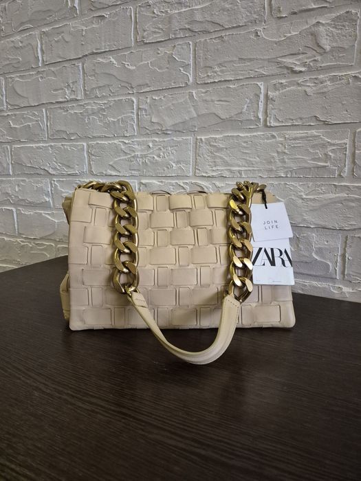 Нова шкіряна жіноча сумка Zara 100% шкіра