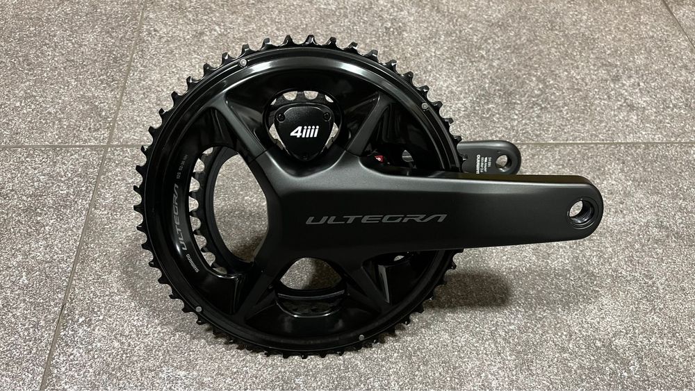 Pedaleiro 165mm Ultegra R8100 DI2 52/36 Potenciometro 4iiii