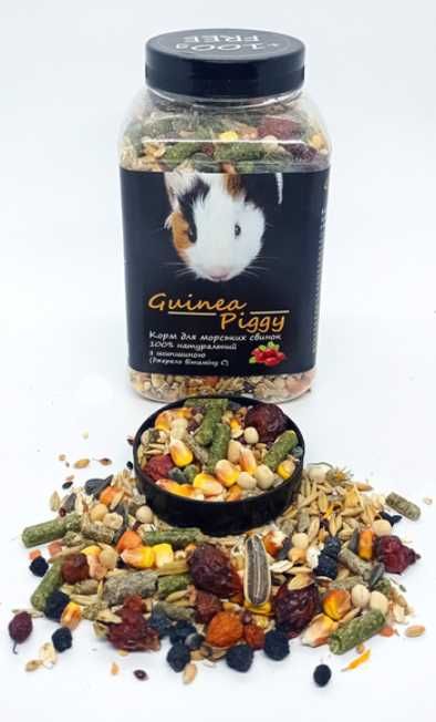 Корм Буся (для шиншилл, хомяков, кроликов, мышей, крыс ежей, улиток.)