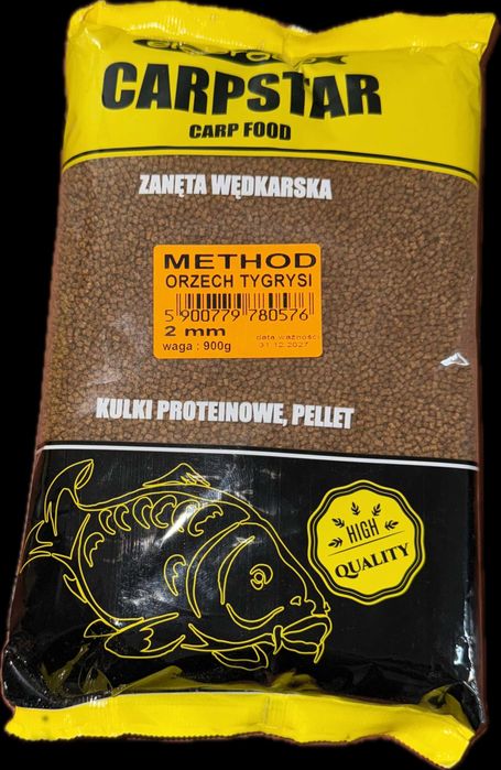 Carpstar Feeder Method Pellet 900g 2mm Orzech Tygrysi
