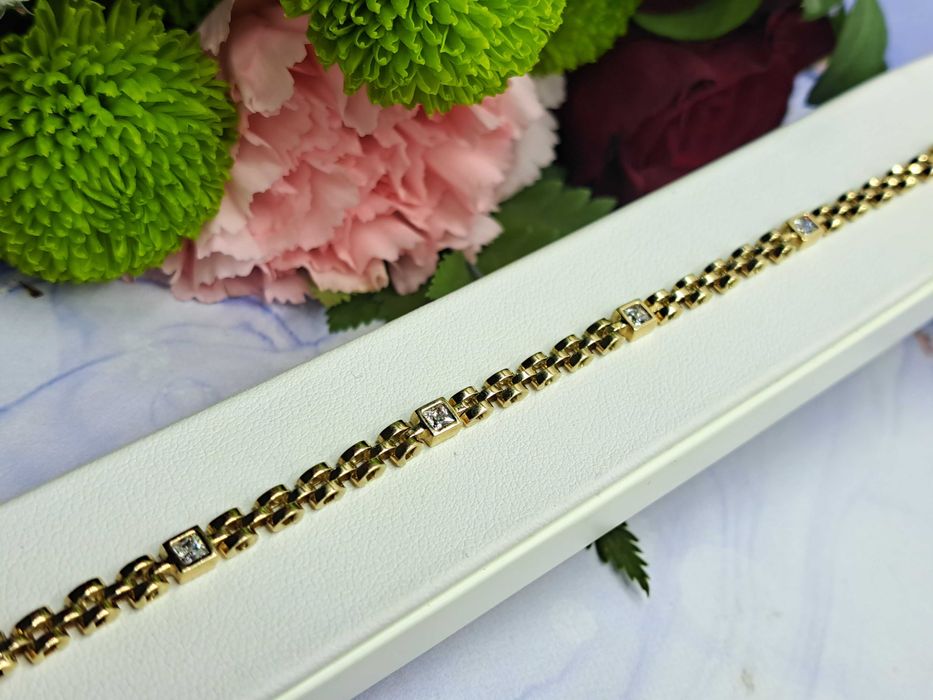 NOWA ZŁOTA BRANSOLETKA 6,36 GR. próba: 585 Komis Redi