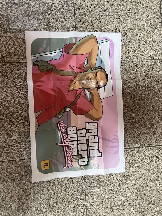 Poster/mapa jogo Psp Gta Vice City Stories
