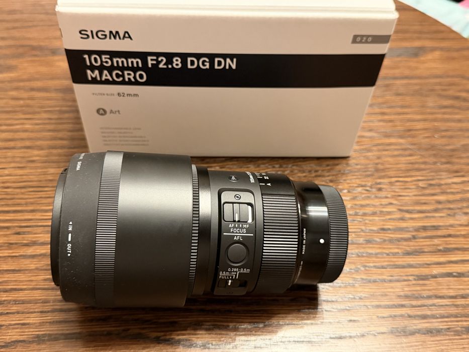 Sigma 105mm f/2.8 DG DN Art MACRO – Sony E - gwarancja - stan idealny