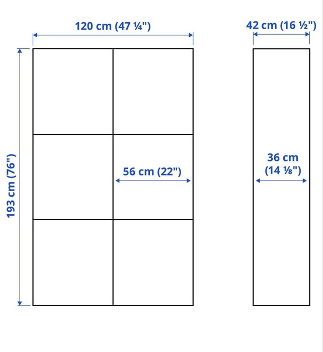Regal witryna Ikea Besta