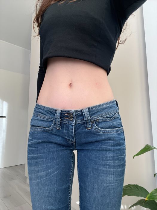 Джинсы низкая талия винтаж 36 38 скинни bootcut flared 2000s 90s