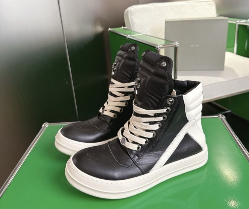 Кросівки RIck owens geobasket x chrome hearts