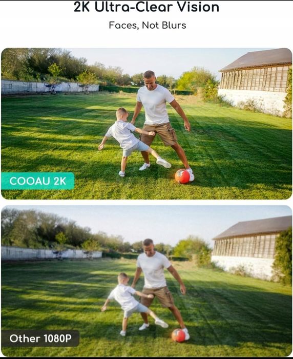 COOAU C5 Kamera Solarna WiFi 2K 360° AI Bezprzewodowa IP66