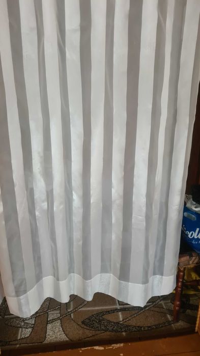 Тюль шифонова з полосками