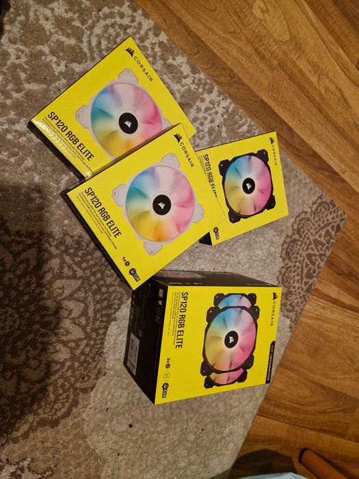 Wentylatory Corsair iCUE SP120 RGB ELITE Performance 120 mm PWM 6 SZT.