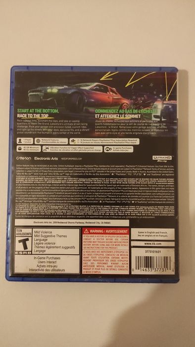 Jogos PS5 Need For Speed Unbound