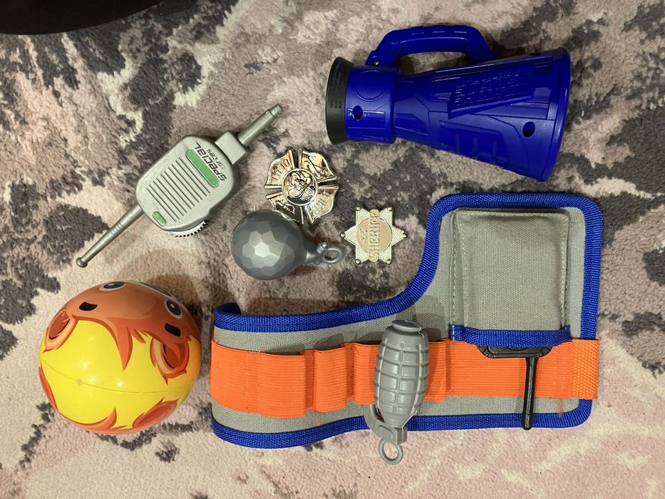 Megafon, pas, zabawki dla chłopca, piłka zmyłka