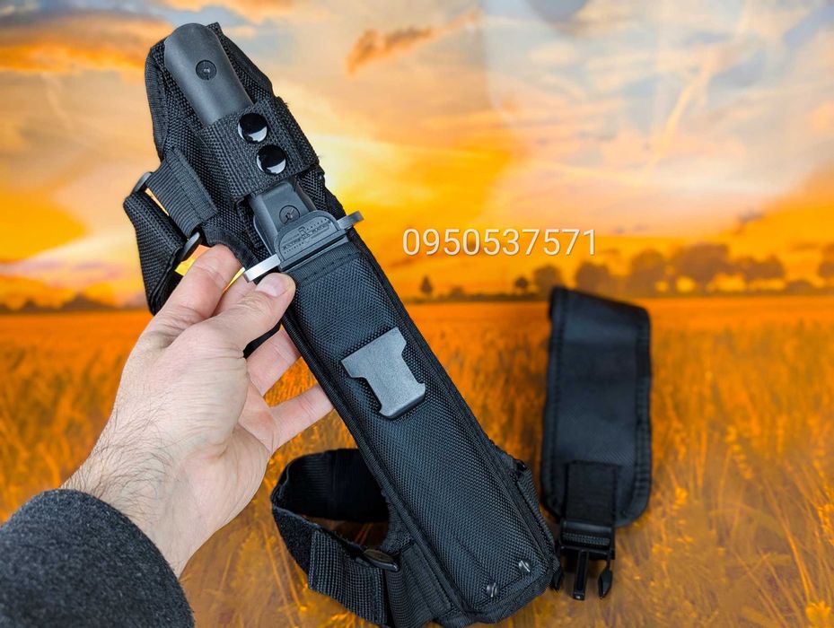 Тактичний ніж з кріпленням на ногу. Боевой армейский нож