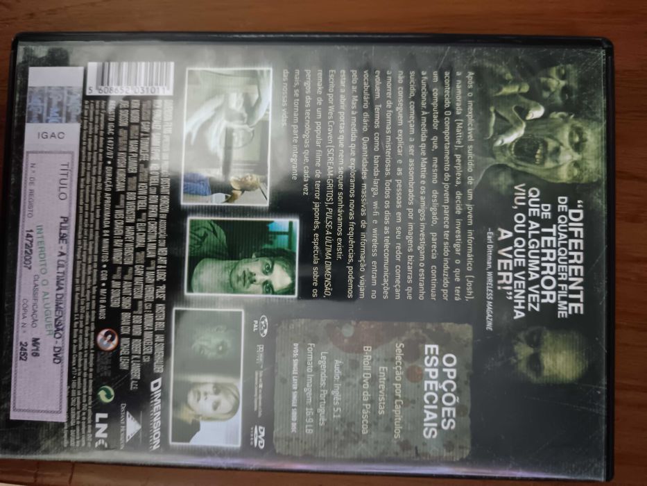 filme dvd original - pulse a ultima dimensão