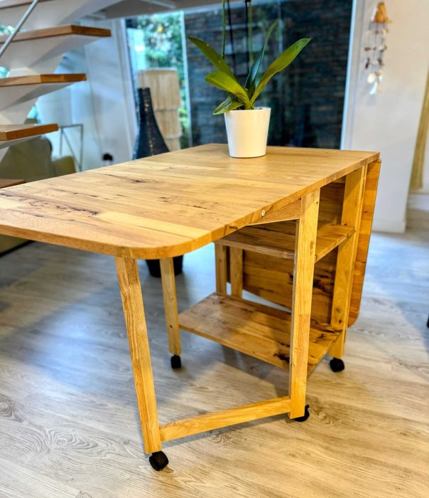 Mesa Dobrável (Gateleg) IKEA de madeira - excelente estado