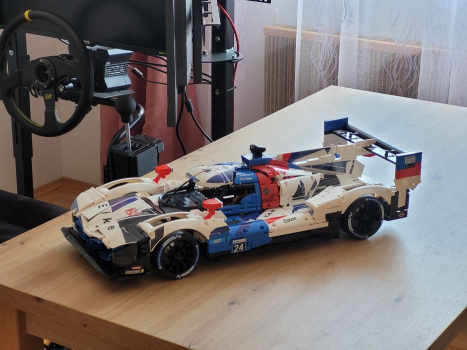 Klocki BMW Le Mans 24h LMP 3507 elementów samochód wyścigowy wyścigówka 1:8 kompatybilny z lego MOC