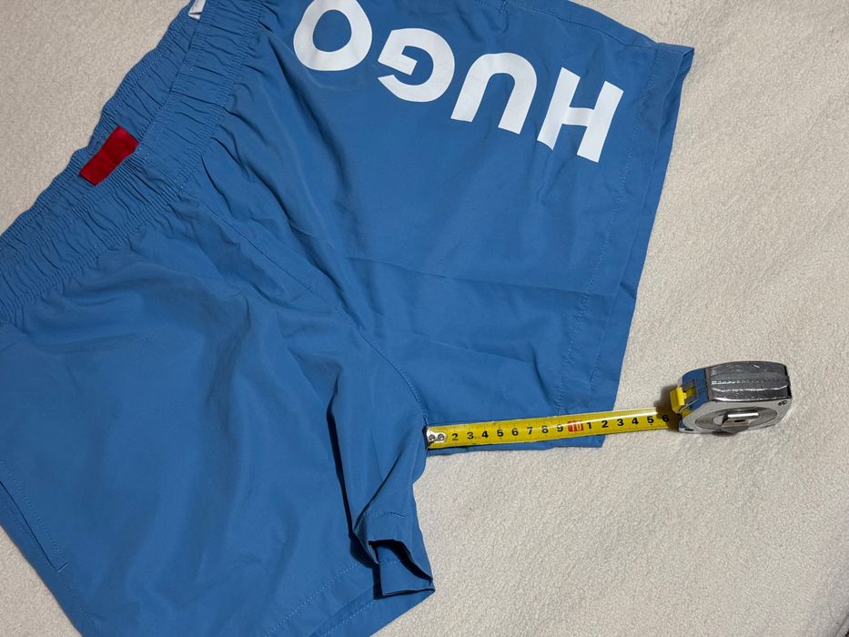 Пляжні чоловічі шорти HUGO BOSS, ОРИГІНАЛ, блакитні, розмір L