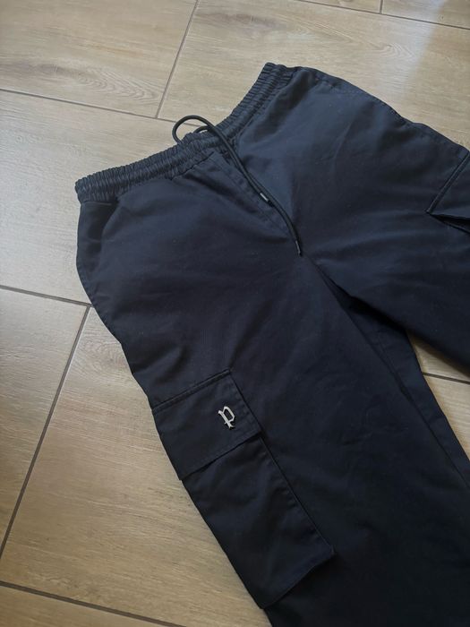 Czarne Spodnie Cargo Bojówki PESO Streetwear Rozmiar M (Unisex)