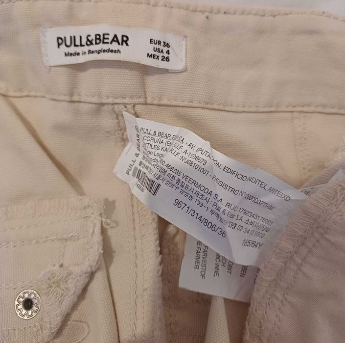 Calças Pull&Bear Tam 36 Baggy/Cargo