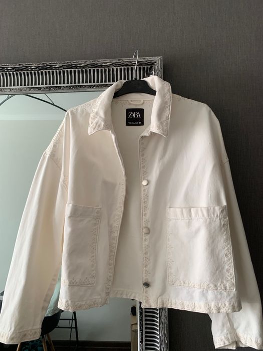 Джинсовий піджак Zara, лянна куртка CYNTHIA ROWLEY 300