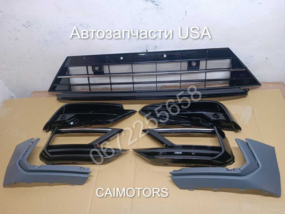 Решетка рамка накладка боковая противотуманной фары Tiguan R-Line