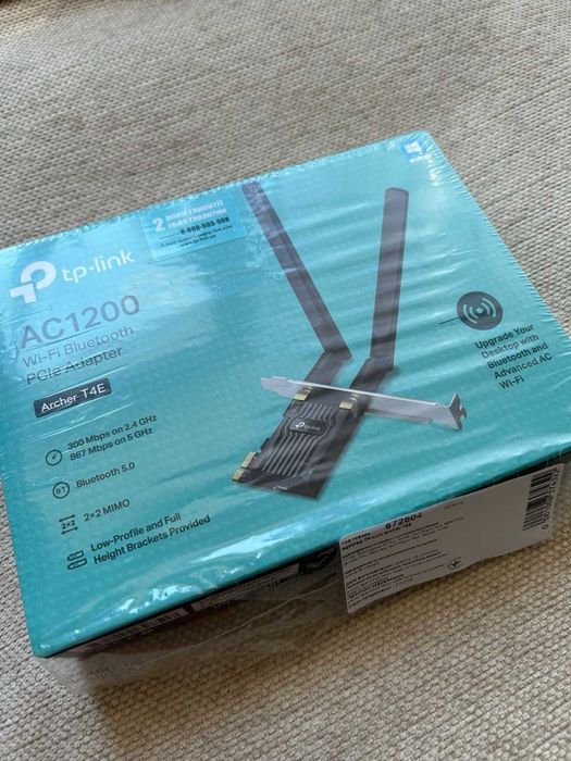 Wi-Fi + Bluetooth адаптер TP-Link Archer T4E AC1200. На гарантії.