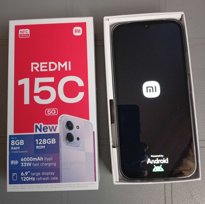 Xiaomi Redmi 15C 5G 8/128GB 120Hz 6000mAh Jak Nowy !